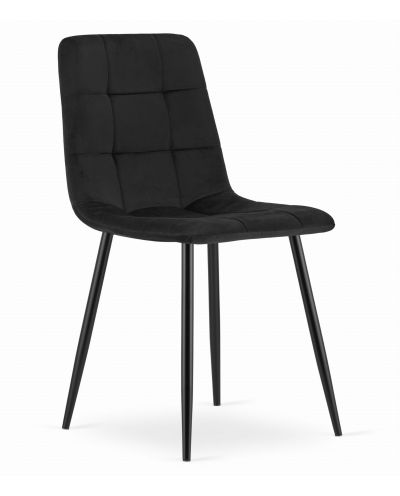 Krzesło Kara - Czarny Aksamit X 2