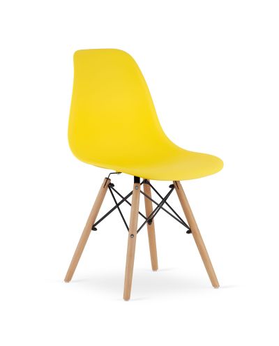 Krzesło Osaka Żółte / Nogi Naturalne X 4