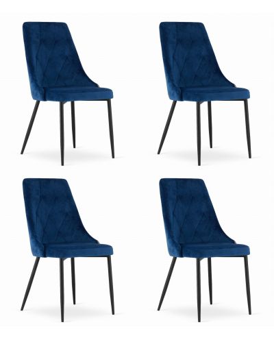 Krzesło Imola - Granat Aksamit X 4