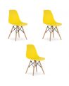 Krzesło Osaka Żółte / Nogi Naturalne X 3