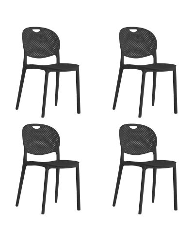 Krzesło Luma - Czarne X 4