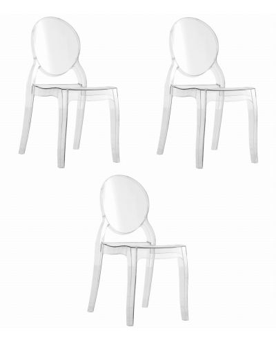 Krzesło Sofia - Transparentne X 3