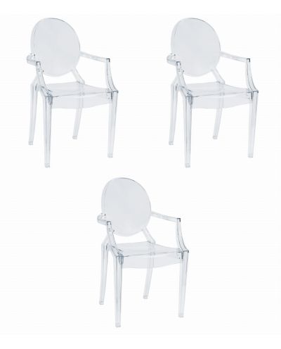 Krzesło Busan - Transparentne X 3