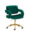 4Rico Krzesło obrotowe QS-OF213G aksamit zielone