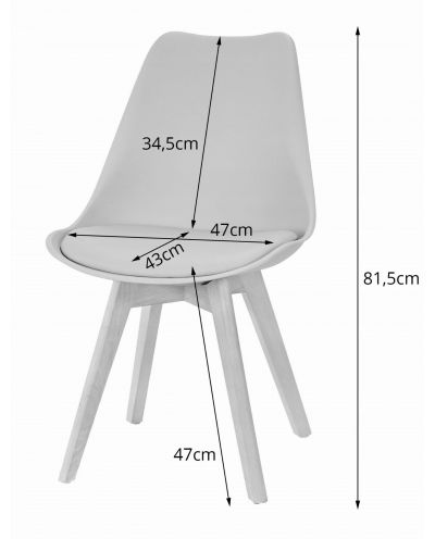 Zestaw Stół Okrągły Todi 60Cm Biały + 2 Krzesła Mark Białe