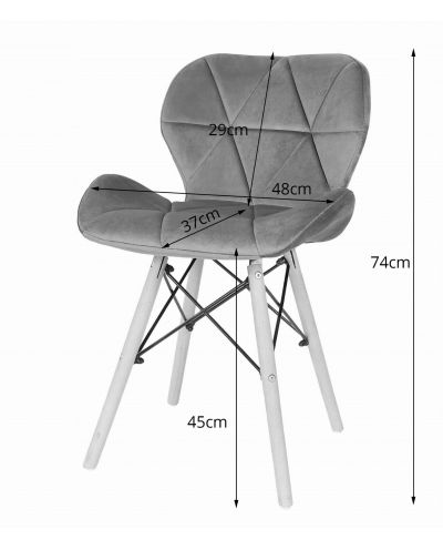 Zestaw Stół Prostokątny Adria 120X80 Czarny + 4 Krzesła Lago Zielone