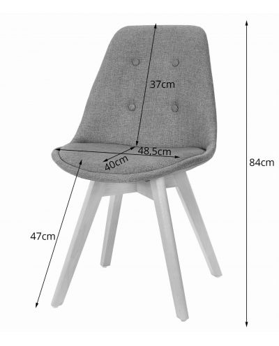 Zestaw Stół Prostokątny Adria 120X80 Czarny + 4 Krzesła Nori Czarne