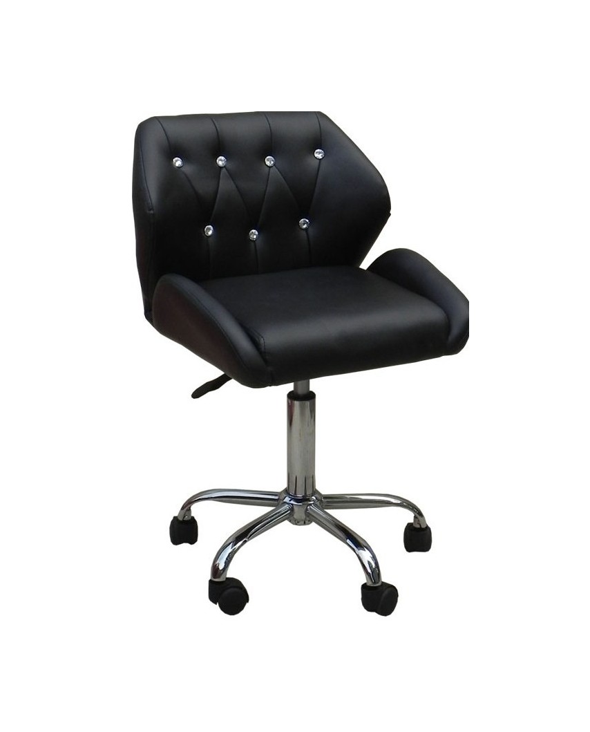 ANTONY - krzesło kosmetyczne czarne