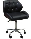 ANTONY - krzesło kosmetyczne czarne
