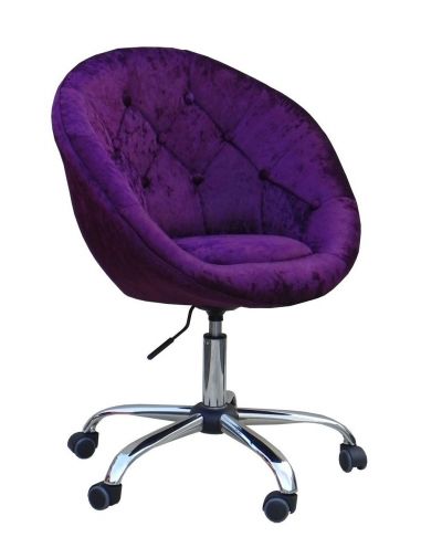 Bol - Krzesło kosmetyczne fioletowe welur