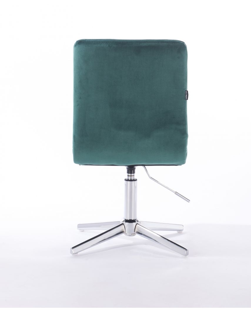 Camelia - krzesło kosmetyczne butelkowa zieleń welur