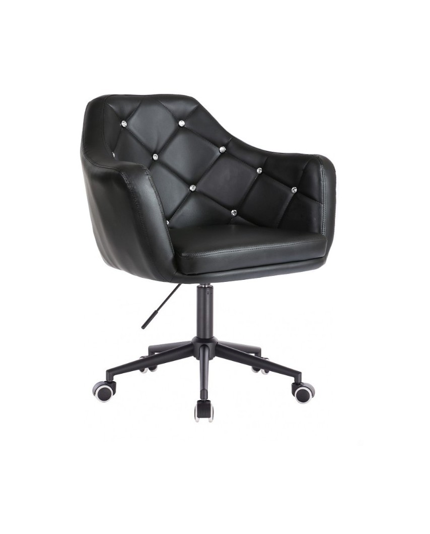 BLINK - Czarny fotel biurowy na kółkach (czarne)