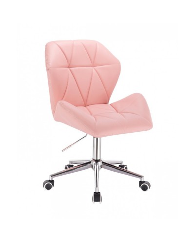 Różowe krzesło CRONO ZET - kółka chrom