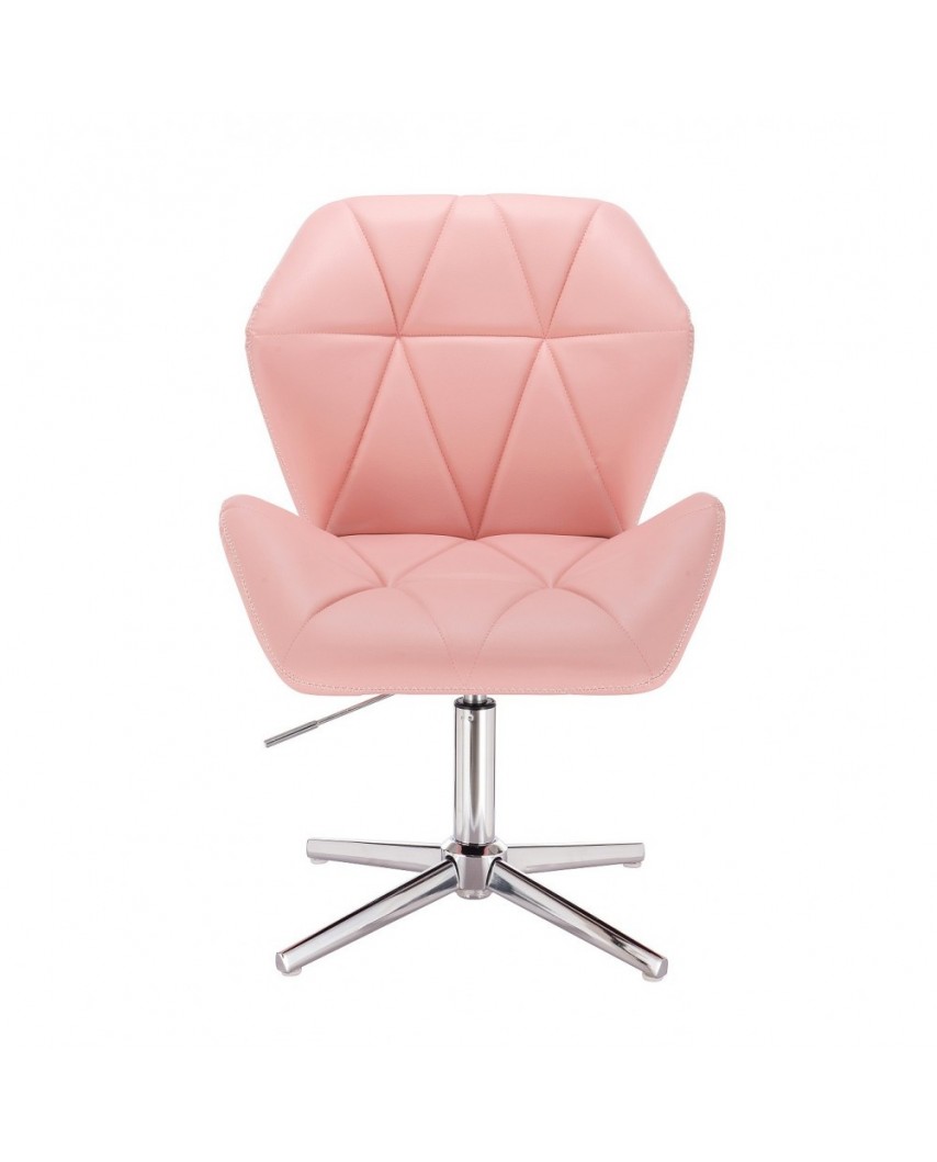 Krzesło dla dziewczynki CRONO ZET różowe - krzyżak chrom