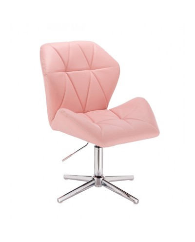 Krzesło dla dziewczynki CRONO ZET różowe - krzyżak chrom