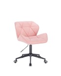 Obrotowe krzesło PETYR UNO różowe - kółka czarne