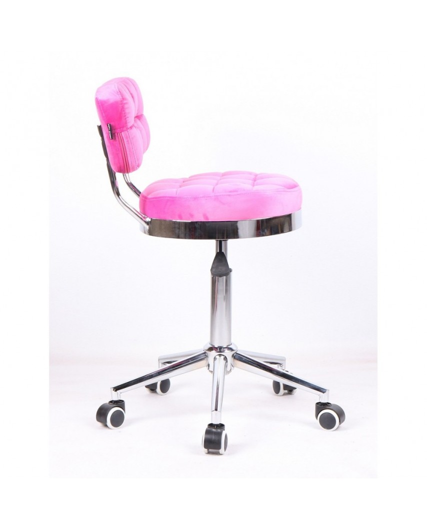 Krzesło do makijażu BAKO do toaletki - różowe (malinowe)
