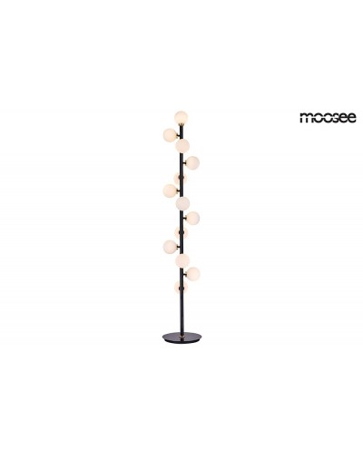 MOOSEE lampa podłogowa COSMO FLOOR BLACK - czarna, zlota
