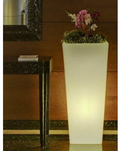 NEW GARDEN donica MELISA 40 C biała - LED