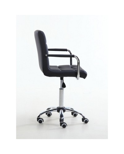 Krzesło biurowe MIRACLE czarne z podłokietnikami