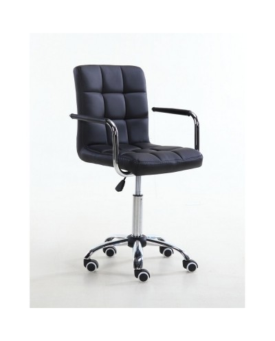 Krzesło biurowe MIRACLE czarne z podłokietnikami