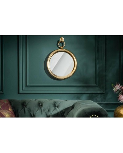 INVICTA Portrait lustro wiszące PORTRET 30 cm , złote - metal , szkło