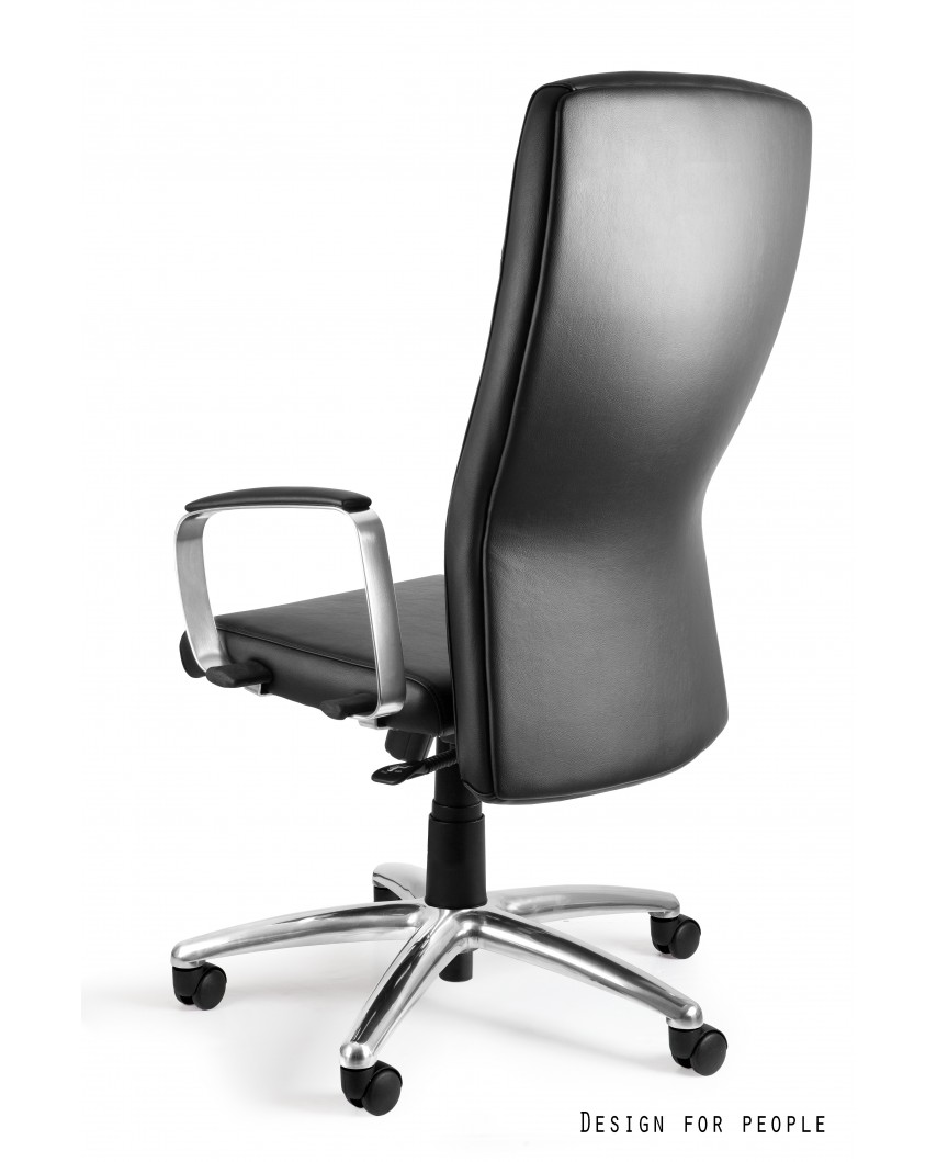 Adella PU - Czarny fotel biurowy skóra ekologiczna