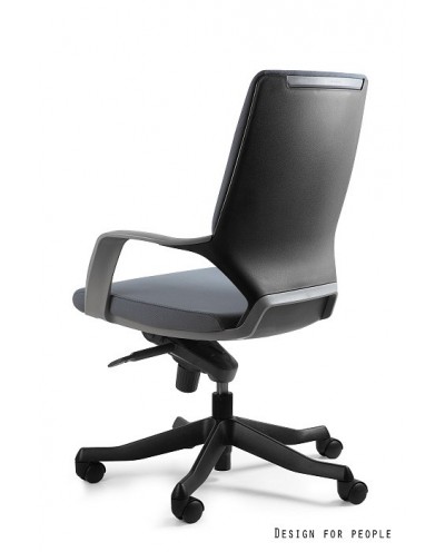 Fotel biurowy APOLLO M szara tapicerka / czarna konstrukcja