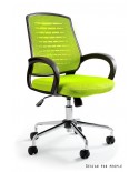 Obrotowy fotel biurowy AWARD przewiewny - zielony