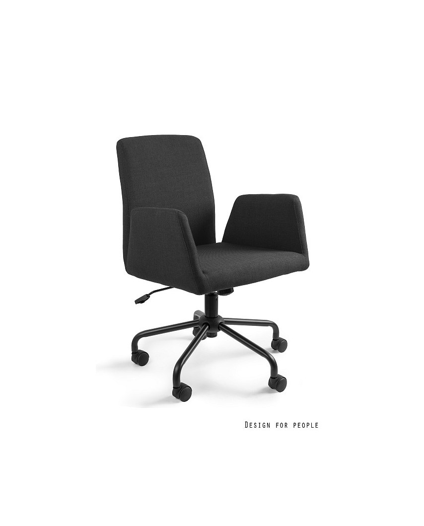 Fotel biurowy obrotowy BRAVO czarny tkanina
