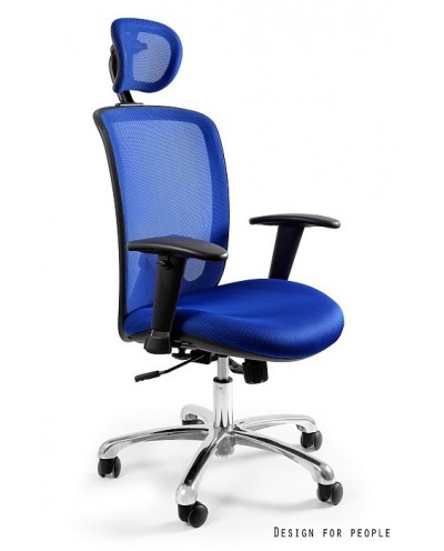 Fotel do biurka EXPANDER ergonomiczny - niebieski