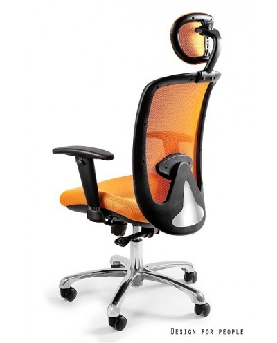Fotel biurowy EXPANDER obrotowy ergonomiczny - pomarańczowy