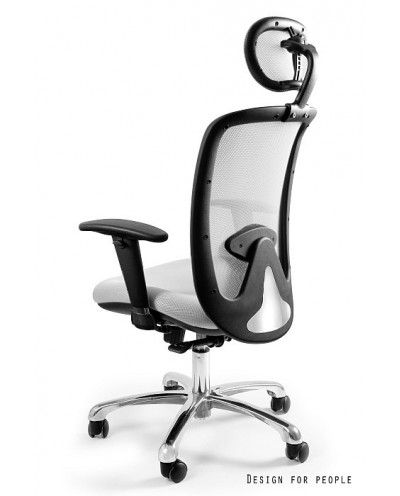Biały biurowy fotel EXPANDER ergonomiczny