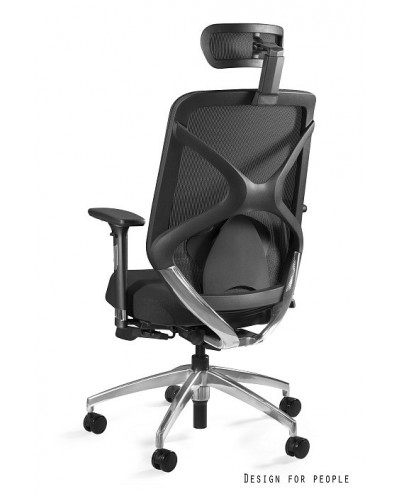 Fotel ergonomiczny HERO czarny / siatka NWH, tkanina BLH - Unique