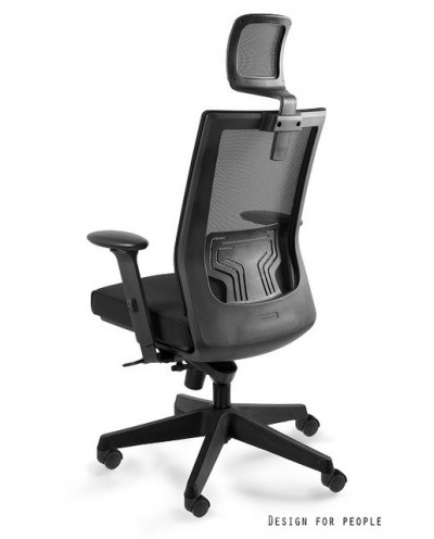 Fotel ergonomiczny NEZ do biurka - czarny