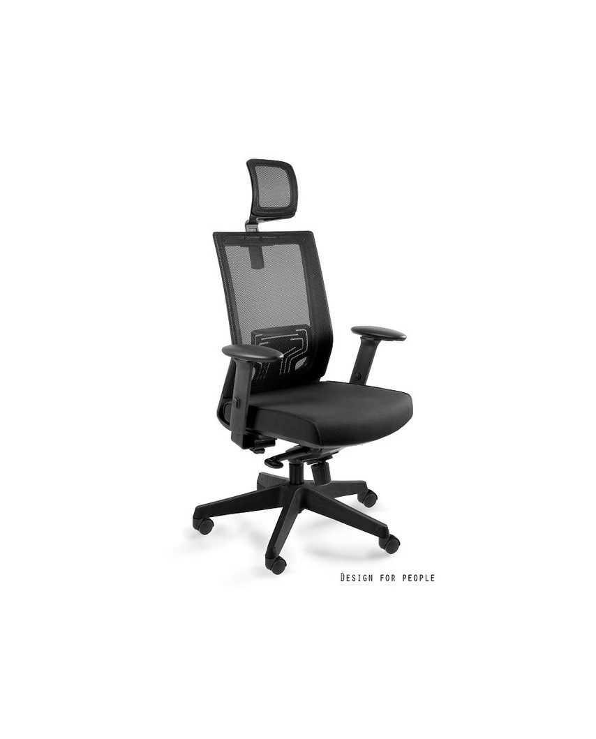 Fotel ergonomiczny NEZ do biurka - czarny
