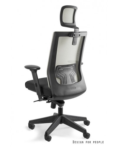 Fotel ergonomiczny NEZ do biurka - jasny szary