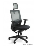 Fotel ergonomiczny NEZ do biurka - szary