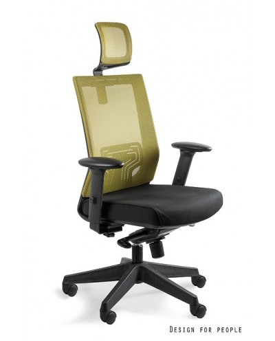 Fotel ergonomiczny NEZ do biurka - oliwkowy
