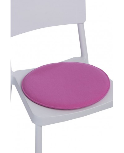 Poduszka na krzesło okrągła różowa